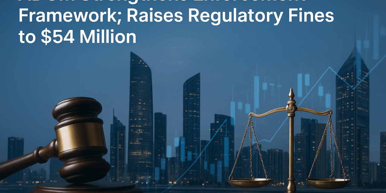 ADGM Strengthens Enforcement Framework; Raises Regulatory Fines to $54 Million