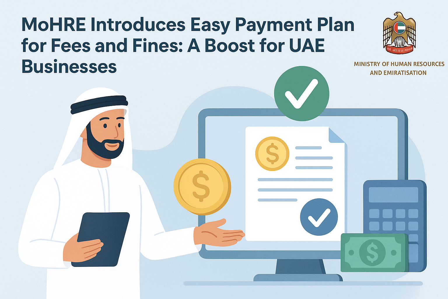 MoHRE Introduces Easy Payment Plan for Fees and Fines: A Boost for UAE Businesses