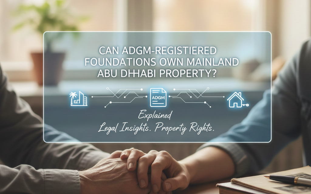 Can ADGM-Registered Foundations Own Mainland Abu Dhabi Property? Explained