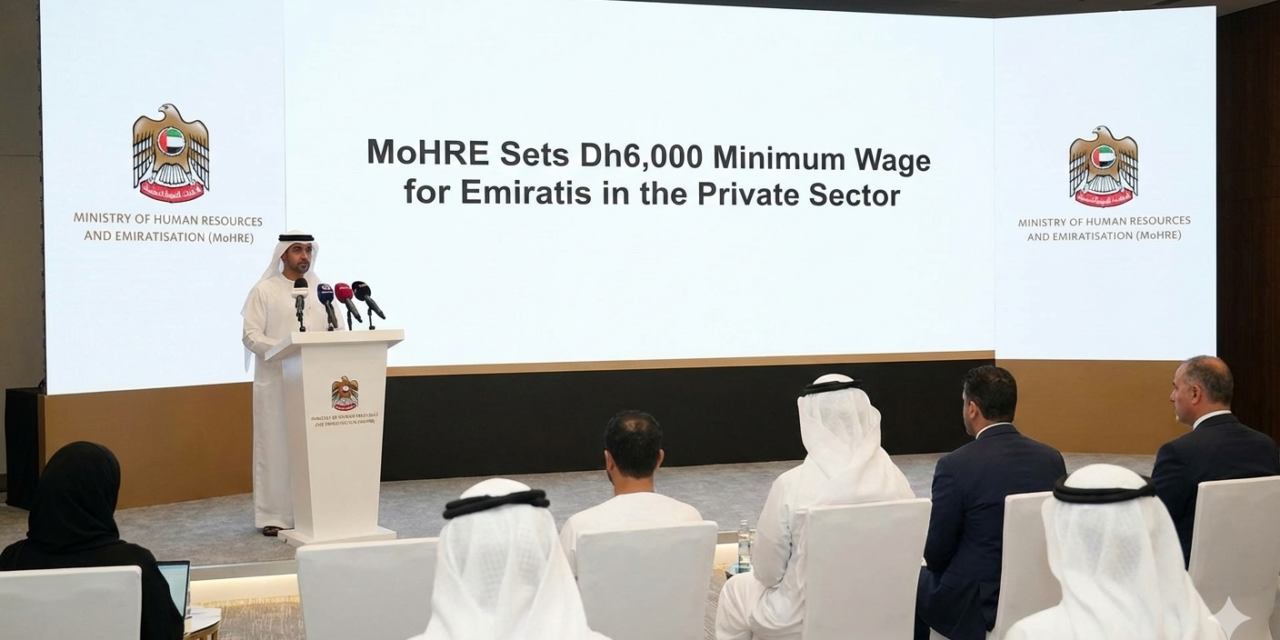 MoHRE Sets Dh6,000 Minimum Wage for Emiratis in the Private Sector