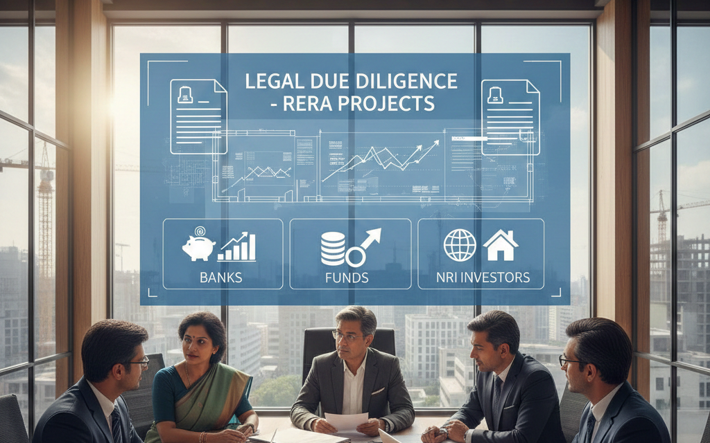Legal Due Diligence of RERA Projects for Banks, Funds and NRI Investors