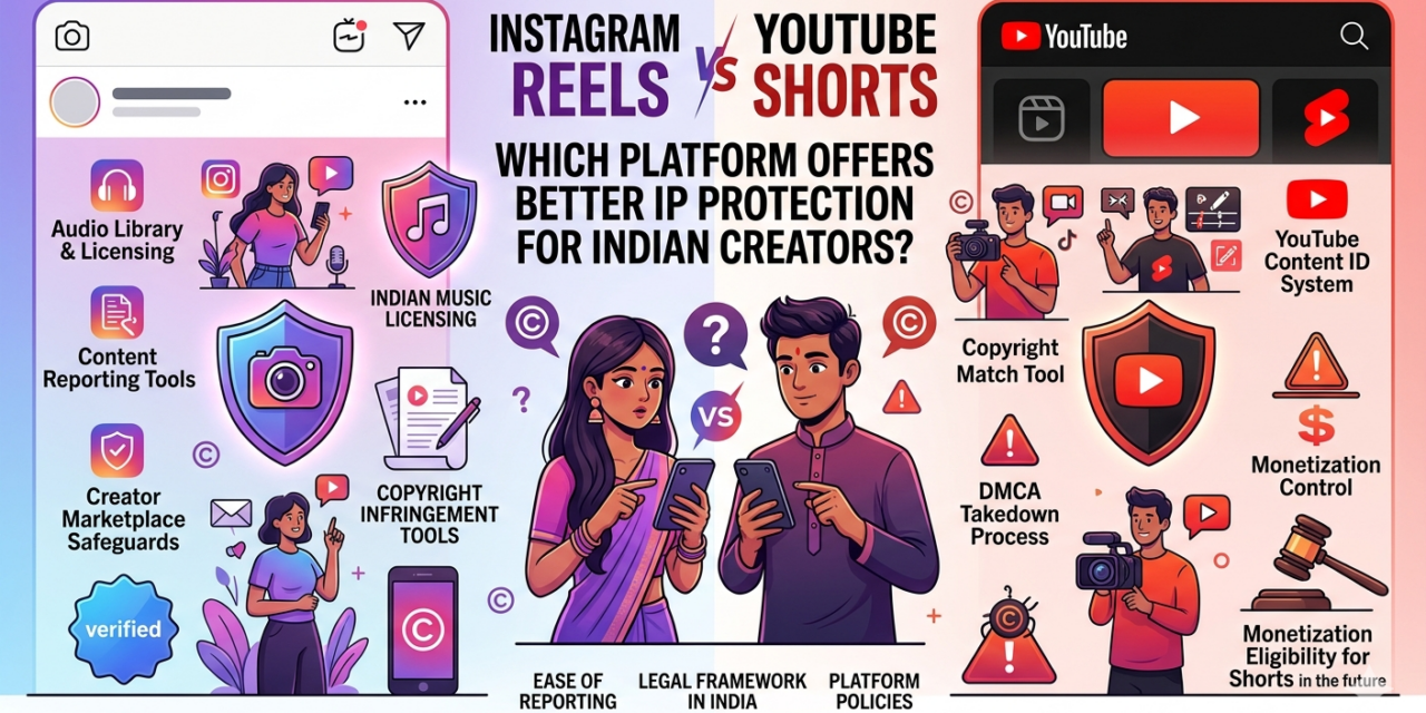 Instagram Reels vs YouTube Shorts Which Platform Offers Better IP Protection for Indian Creators