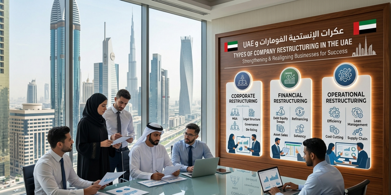 Types of Company Restructuring in the UAE: Corporate, Financial, and Operational