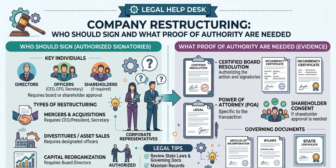 Company Restructuring: Who Should Sign and What Proof of Authority are Needed