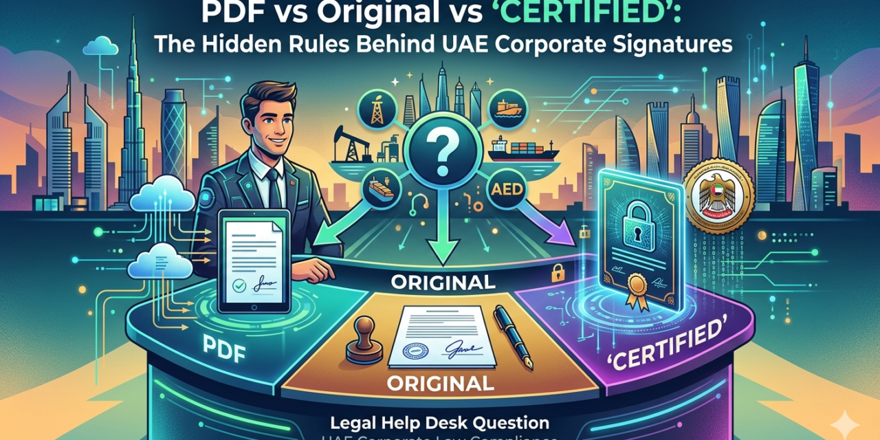 PDF vs Original vs ‘Certified’: The Hidden Rules Behind UAE Corporate Signatures