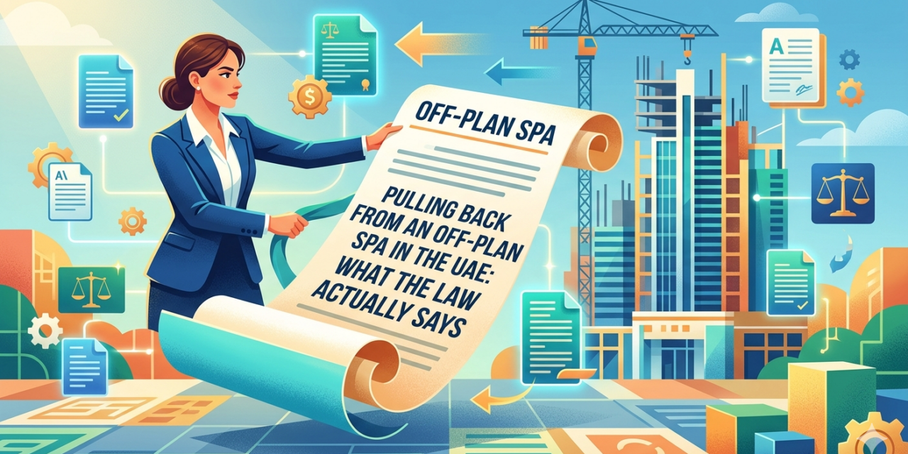 Pulling Back from an Off-Plan SPA in the UAE: What the Law Actually Says