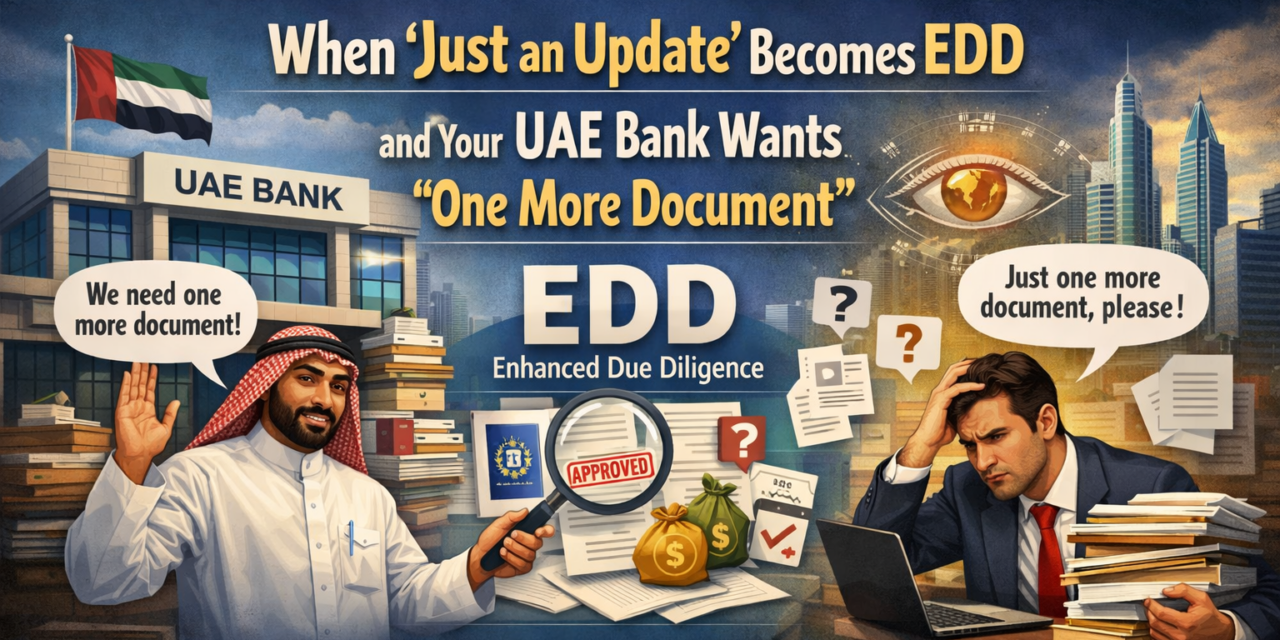 When ‘Just an Update’ Becomes EDD and Your UAE Bank Wants ‘One More Document