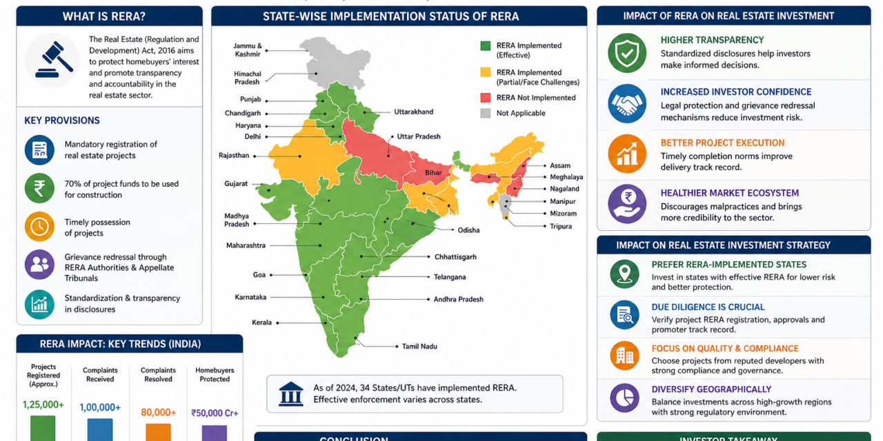 State-Wise Implementation of RERA and Its Impact on Real Estate Investment Strategy in India